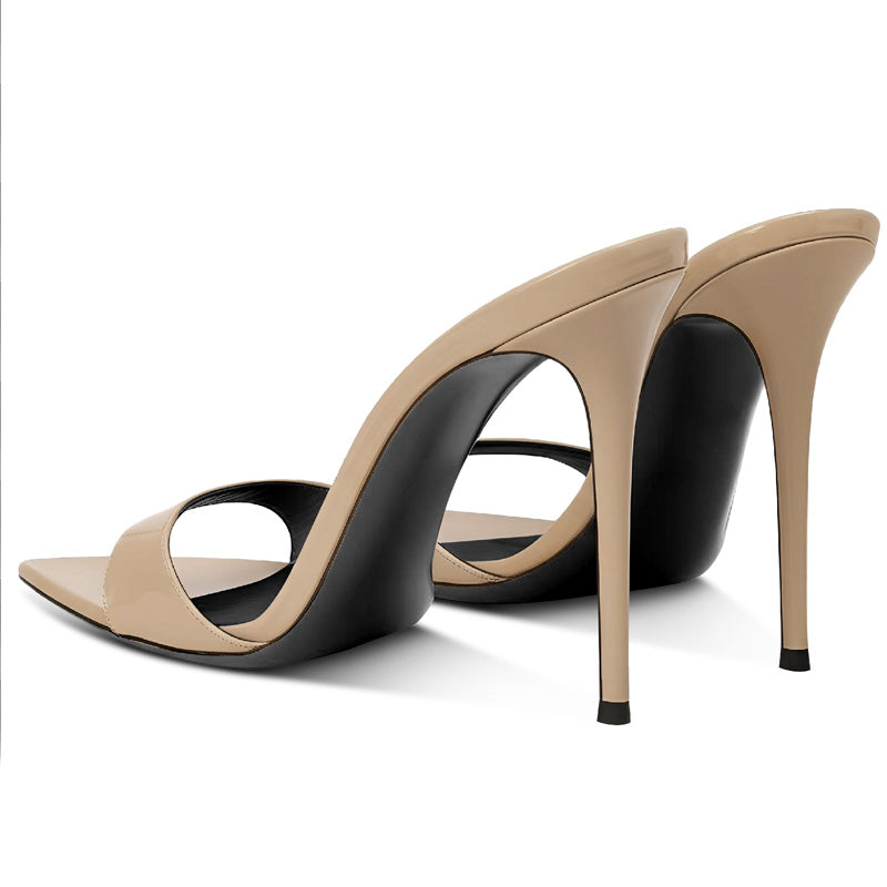 Bare Confidence: 12cm & 13cm Nude Heeled Sandals
