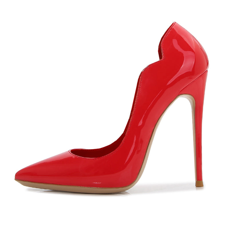 Sexy heels with irregular edges