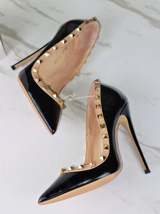 12cm classic rivet heels