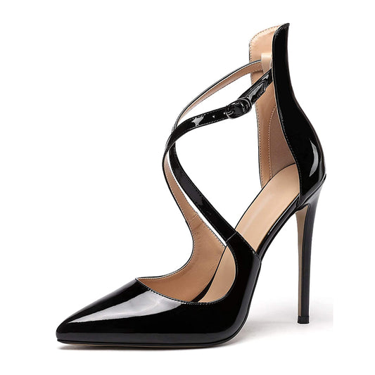 Cross Strap High Heels