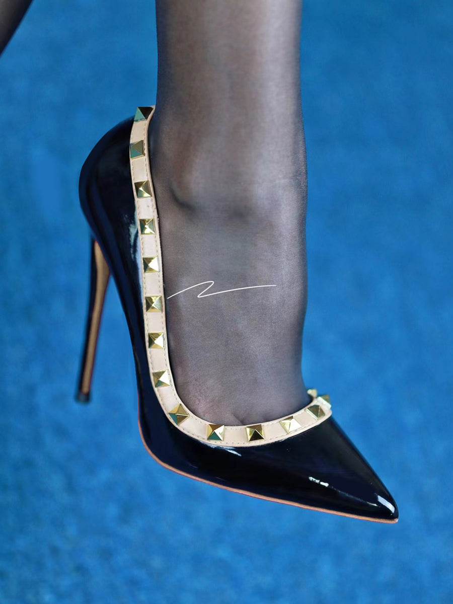 12cm classic rivet heels