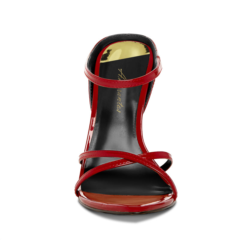 12cm Sexy Stiletto Sandals - Razor Pointed-Toe & X-Strap Slingback Design