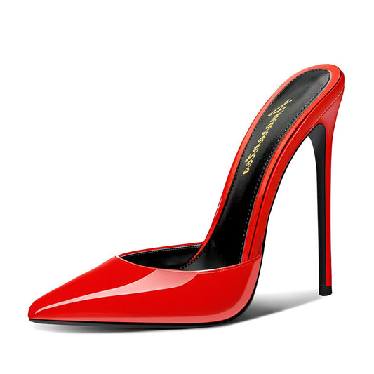 12cm Pointed-Toe Cloud Sandals