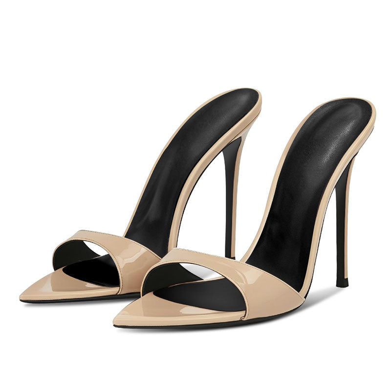 Bare Confidence: 12cm & 13cm Nude Heeled Sandals