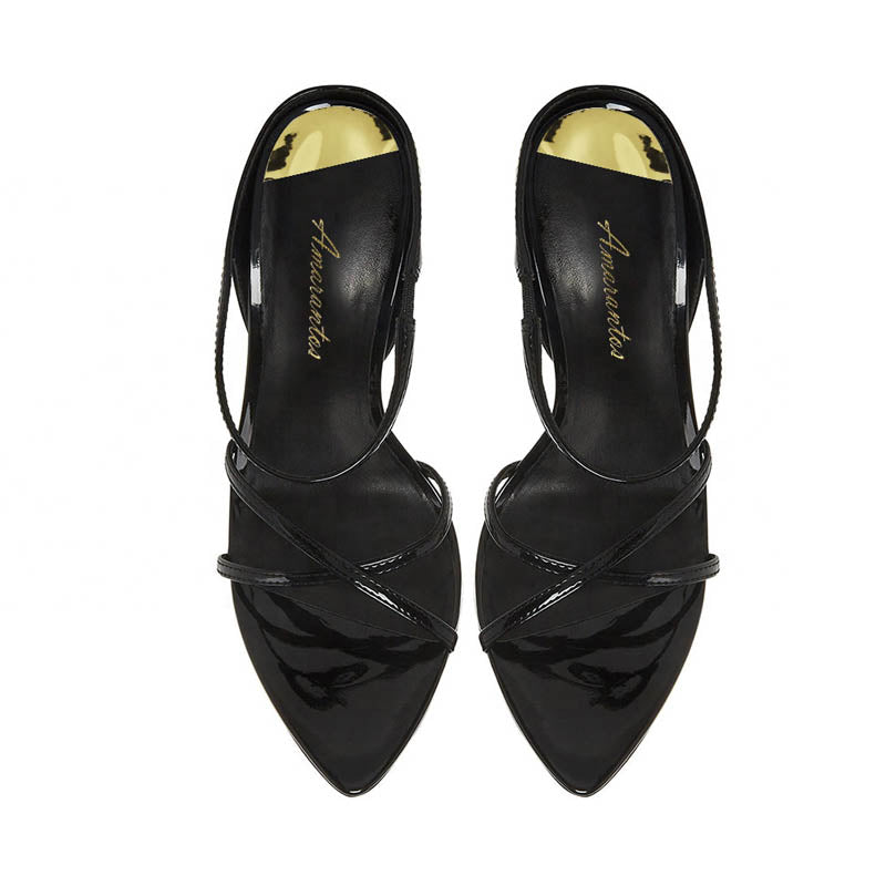Crisscross Slingback Stilettos | Pointed-Toe Evening Sandals