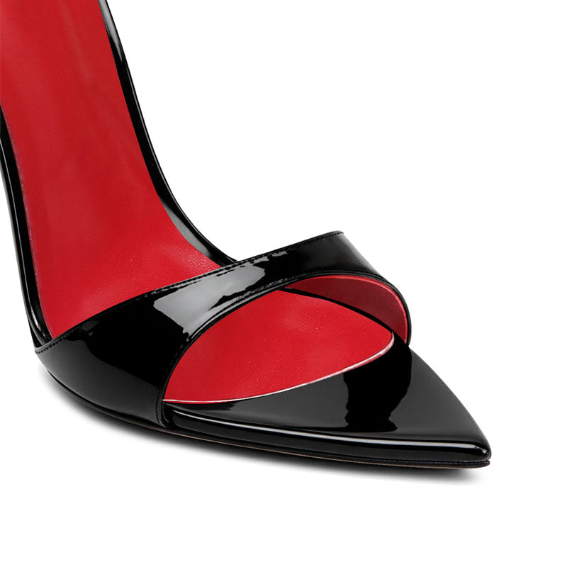 12cm Black Sexy High Heel Sandals