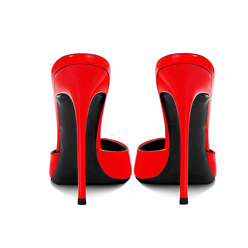 12cm Pointed-Toe Cloud Sandals