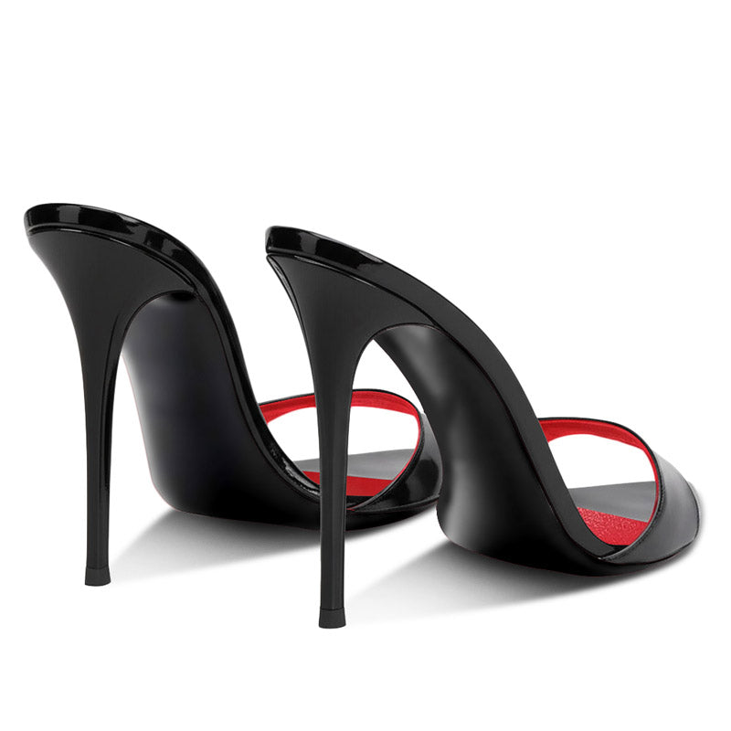 12cm Black Sexy High Heel Sandals