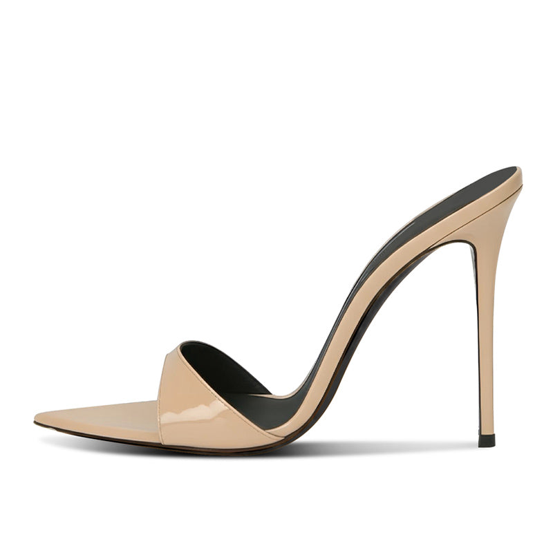 Bare Confidence: 12cm & 13cm Nude Heeled Sandals