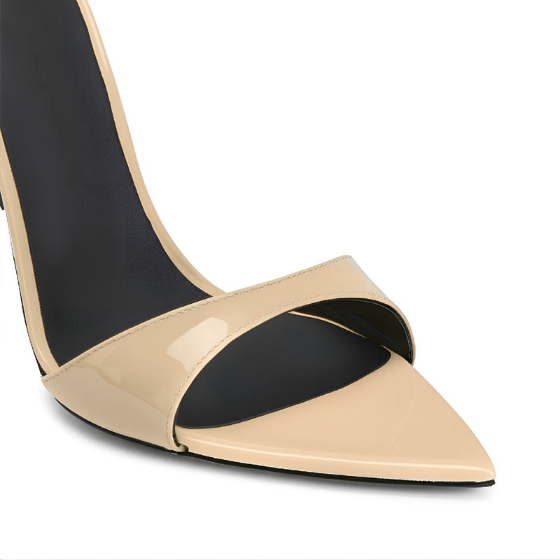 Bare Confidence: 12cm & 13cm Nude Heeled Sandals