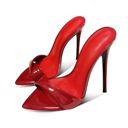 Vortex Noir: 12cm Black high heel sandals