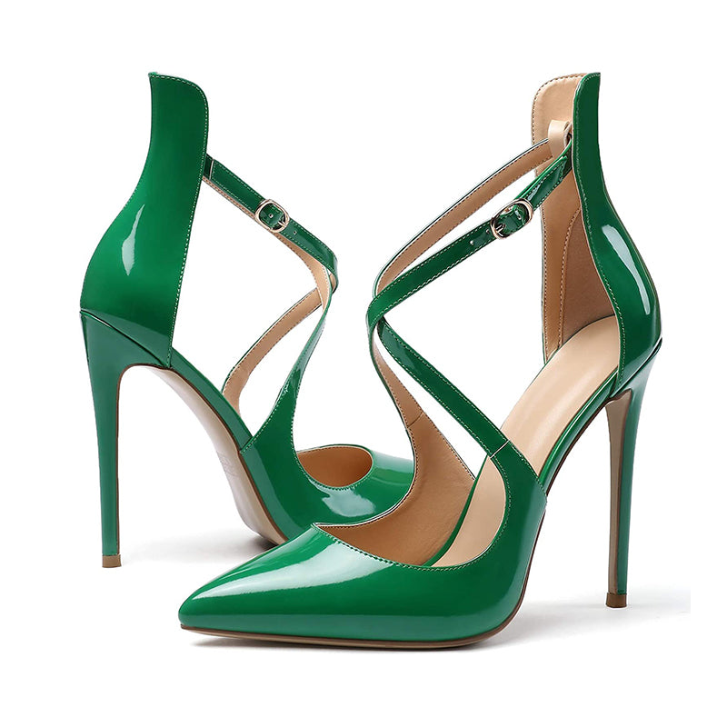 Cross Strap High Heels