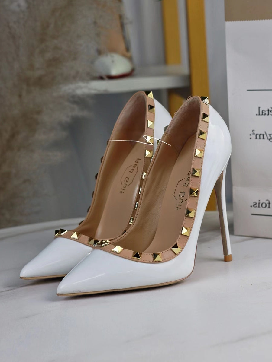 12cm classic rivet heels