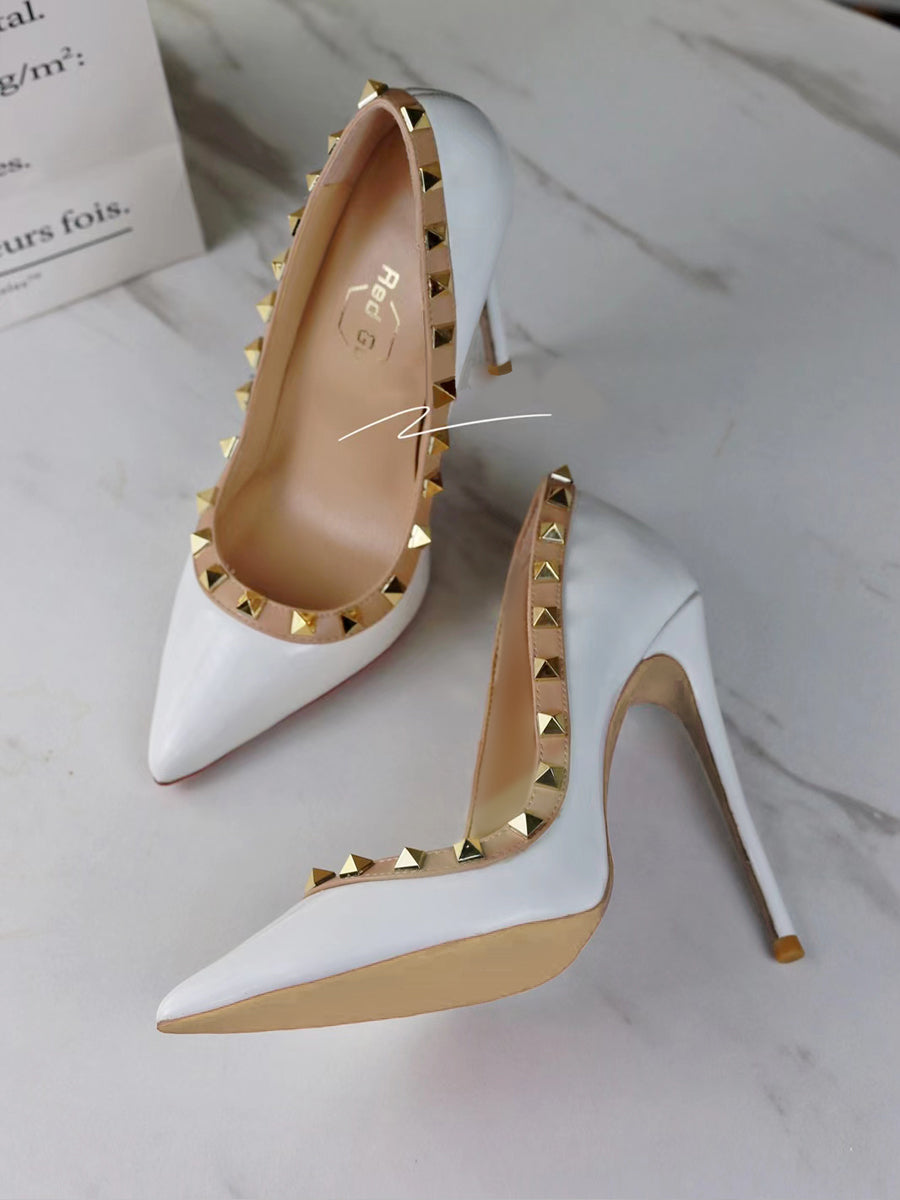 12cm classic rivet heels