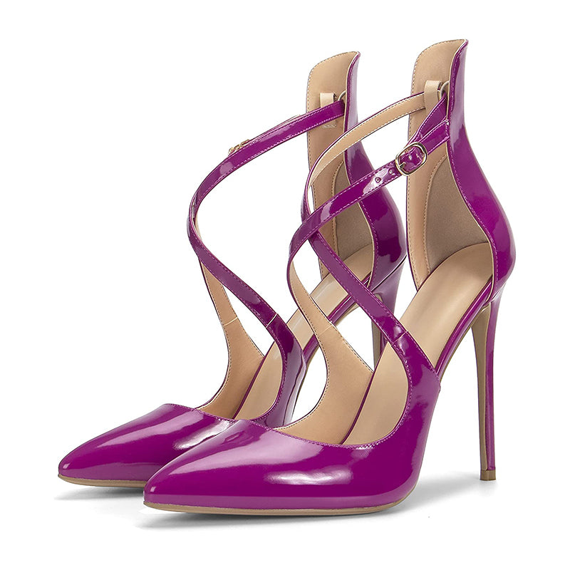 Cross Strap High Heels