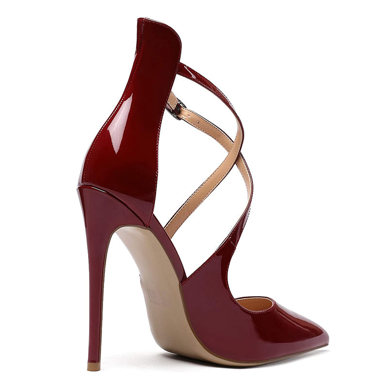 Cross Strap High Heels