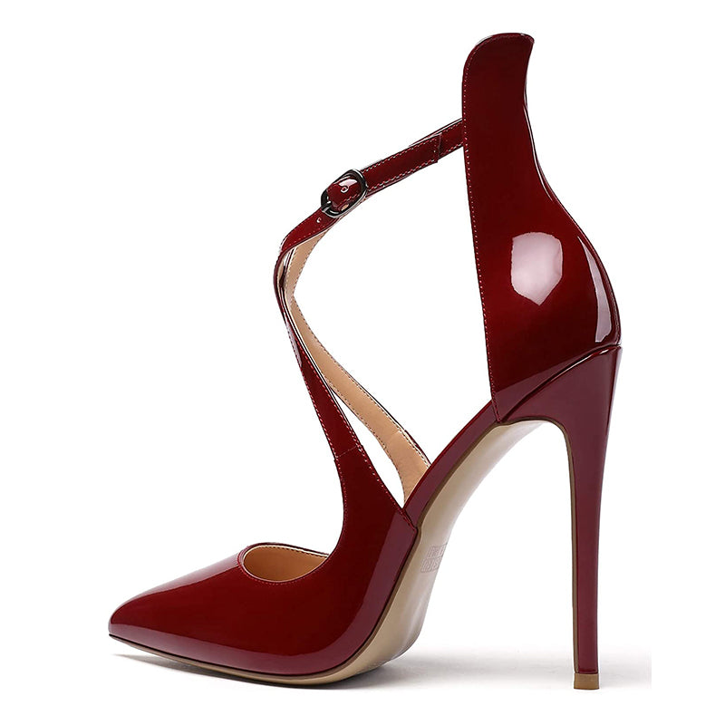 Cross Strap High Heels