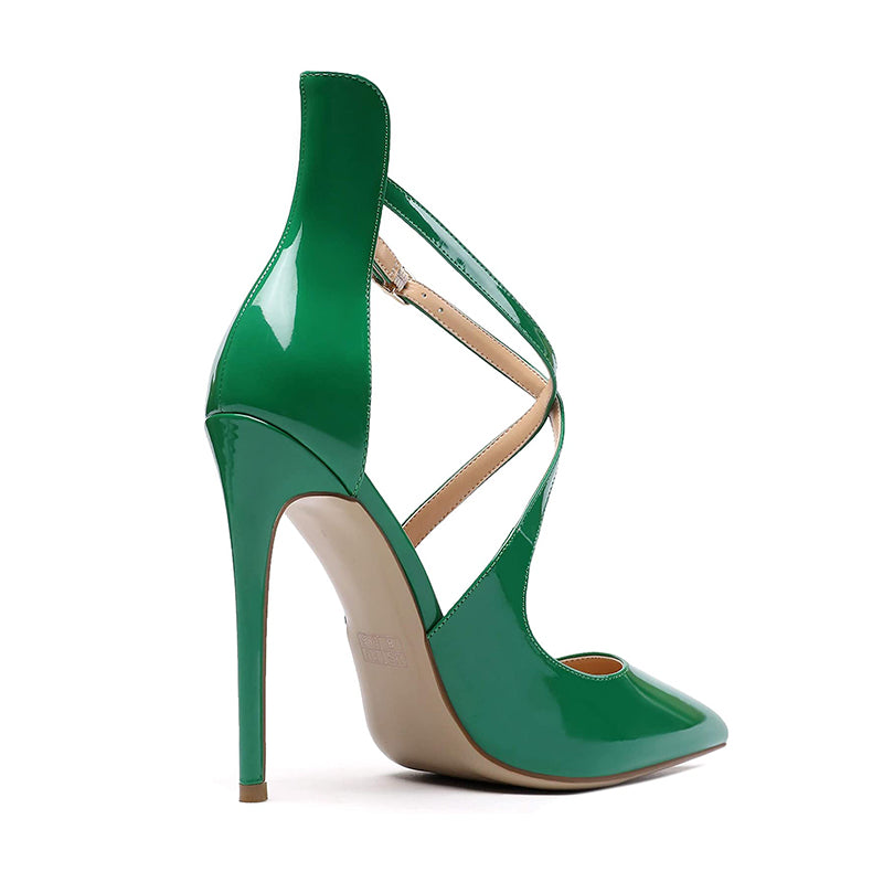 Cross Strap High Heels