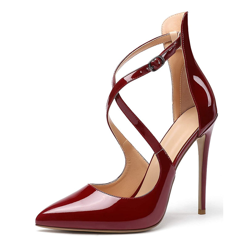 Cross Strap High Heels