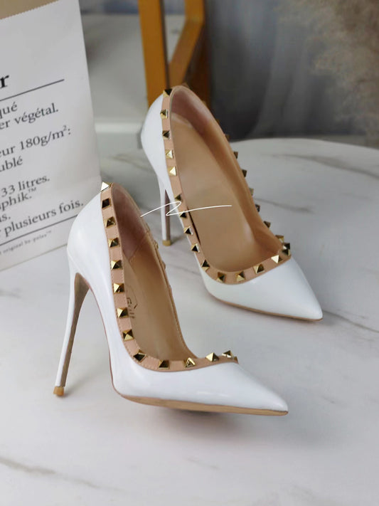 12cm classic rivet heels