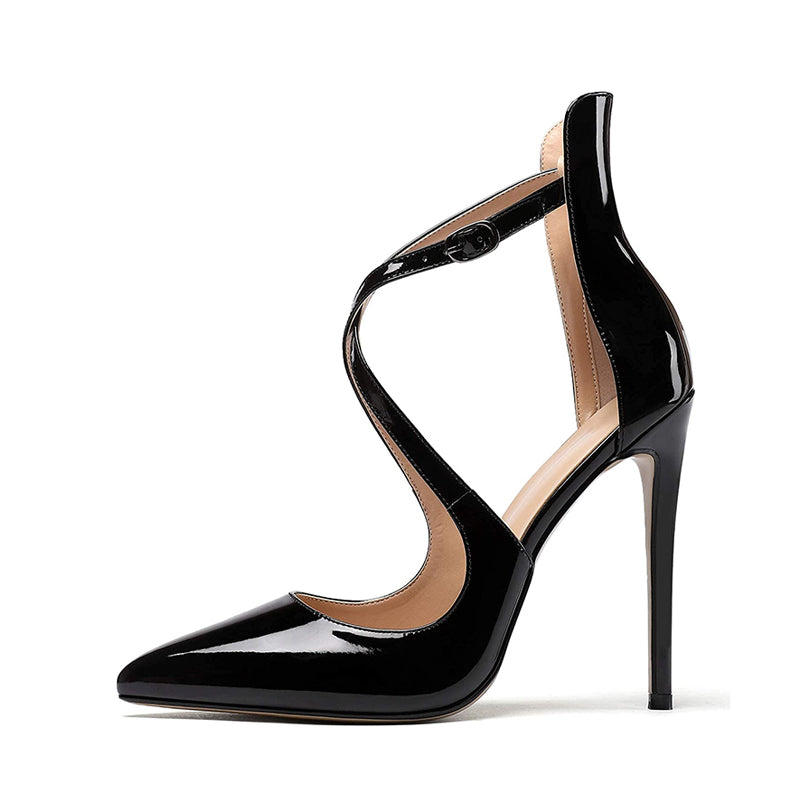 Cross Strap High Heels