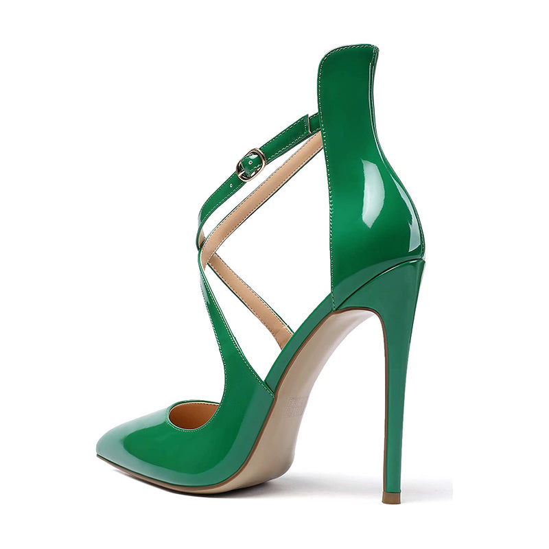 Cross Strap High Heels