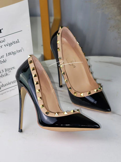 12cm classic rivet heels