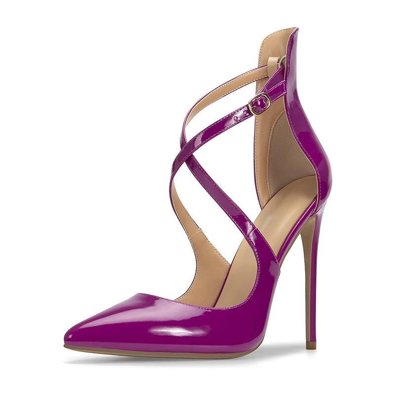 Cross Strap High Heels