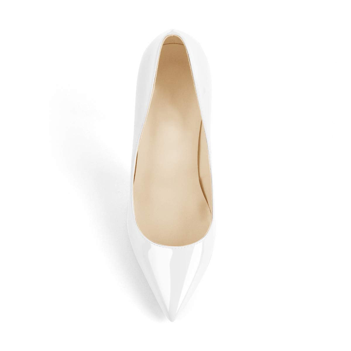 White Classic Heels