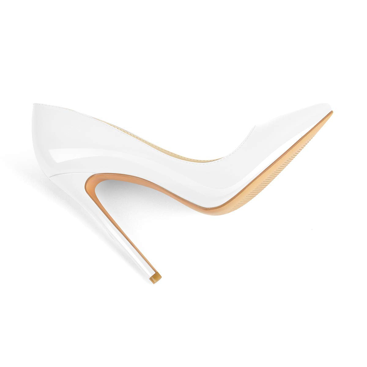 White Classic Heels