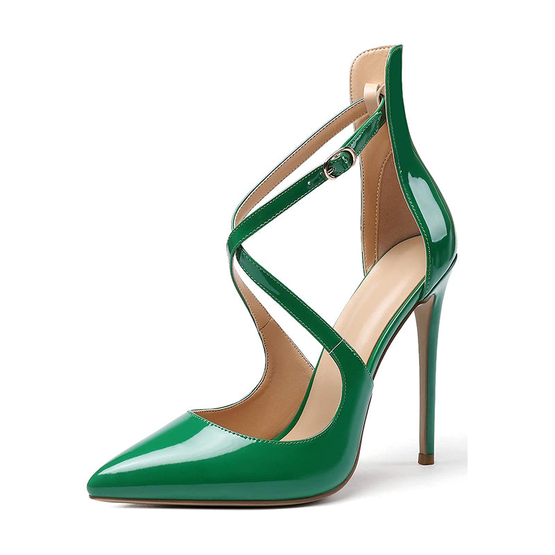 Cross Strap High Heels