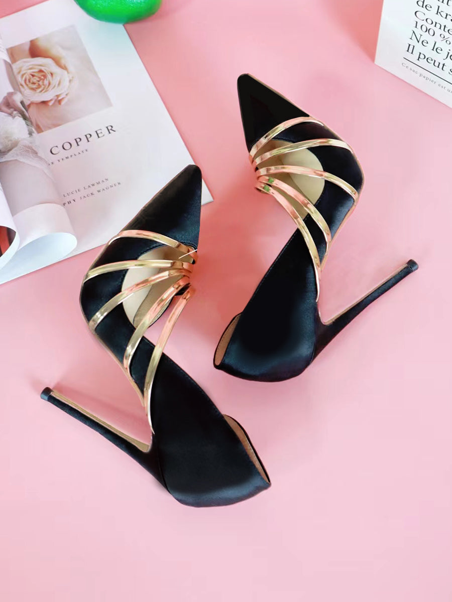 12cm side empty heels