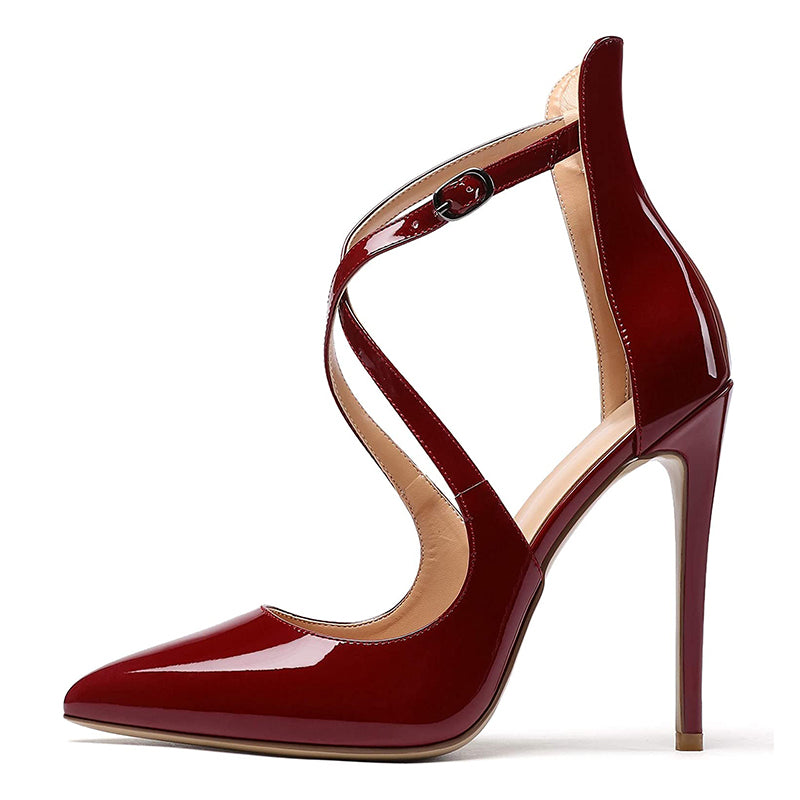 Cross Strap High Heels