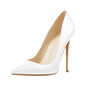 White Classic Heels
