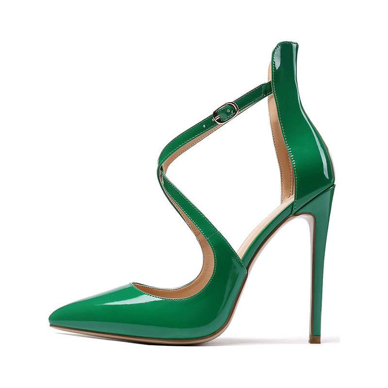 Cross Strap High Heels